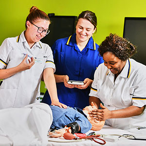 Student Nurses with dummy