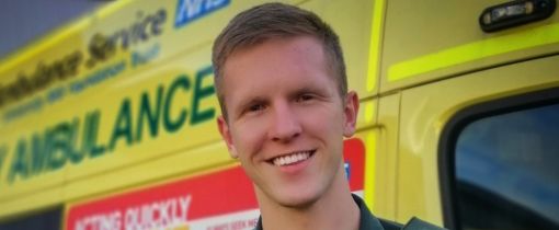 Alumni Nathan Hubble smiling at camera