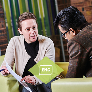 Staff discussing student support